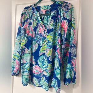 Lilly Pulitzer Elsa Silk Top (M)